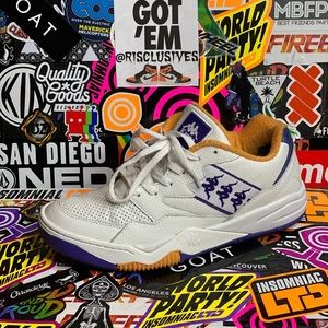 KAPPA - LA LAKERS INSPIRED LEATHER COURT SNEAKERS